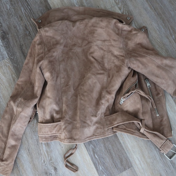 All Saints Khaki Suede Jacket - Picture 4 of 4